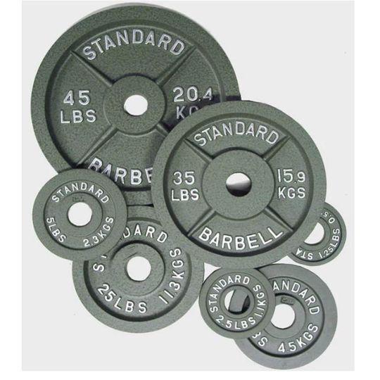 Kit olympique en fonte de 280 lb (barre et collets)