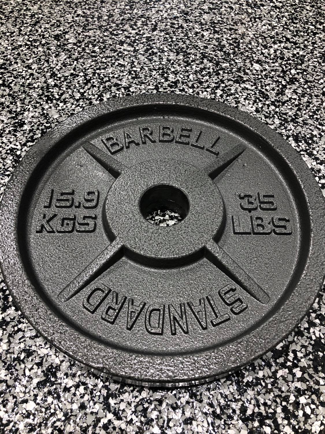 Kit olympique en fonte de 280 lb (barre et collets)