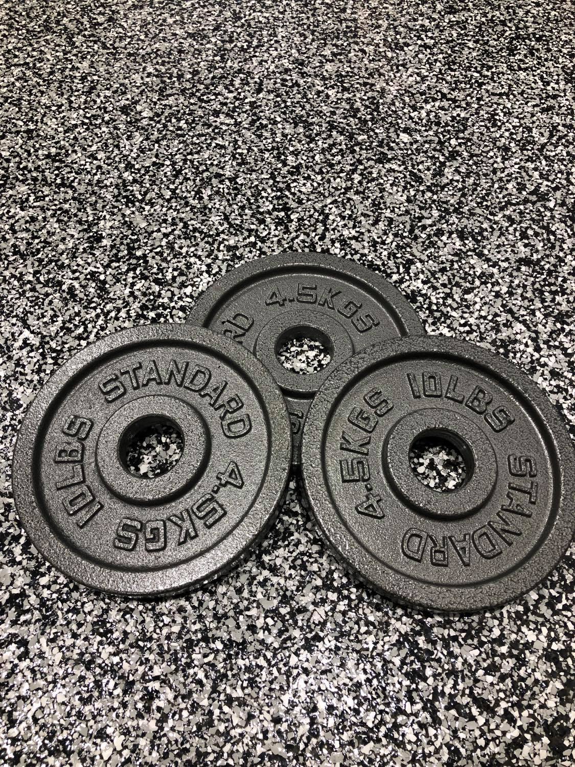 Kit olympique en fonte de 280 lb (barre et collets)
