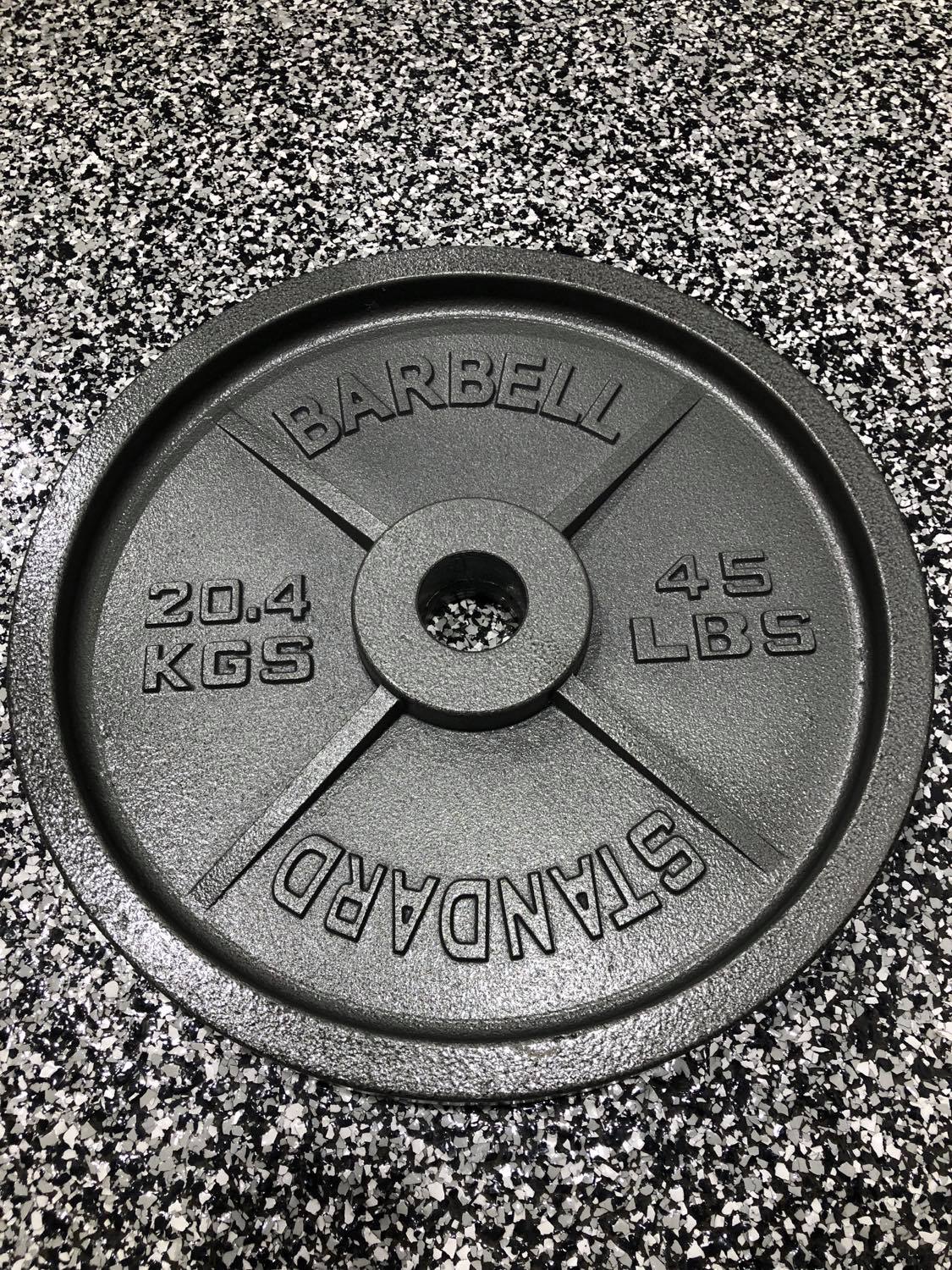 Kit olympique en fonte de 280 lb (barre et collets)