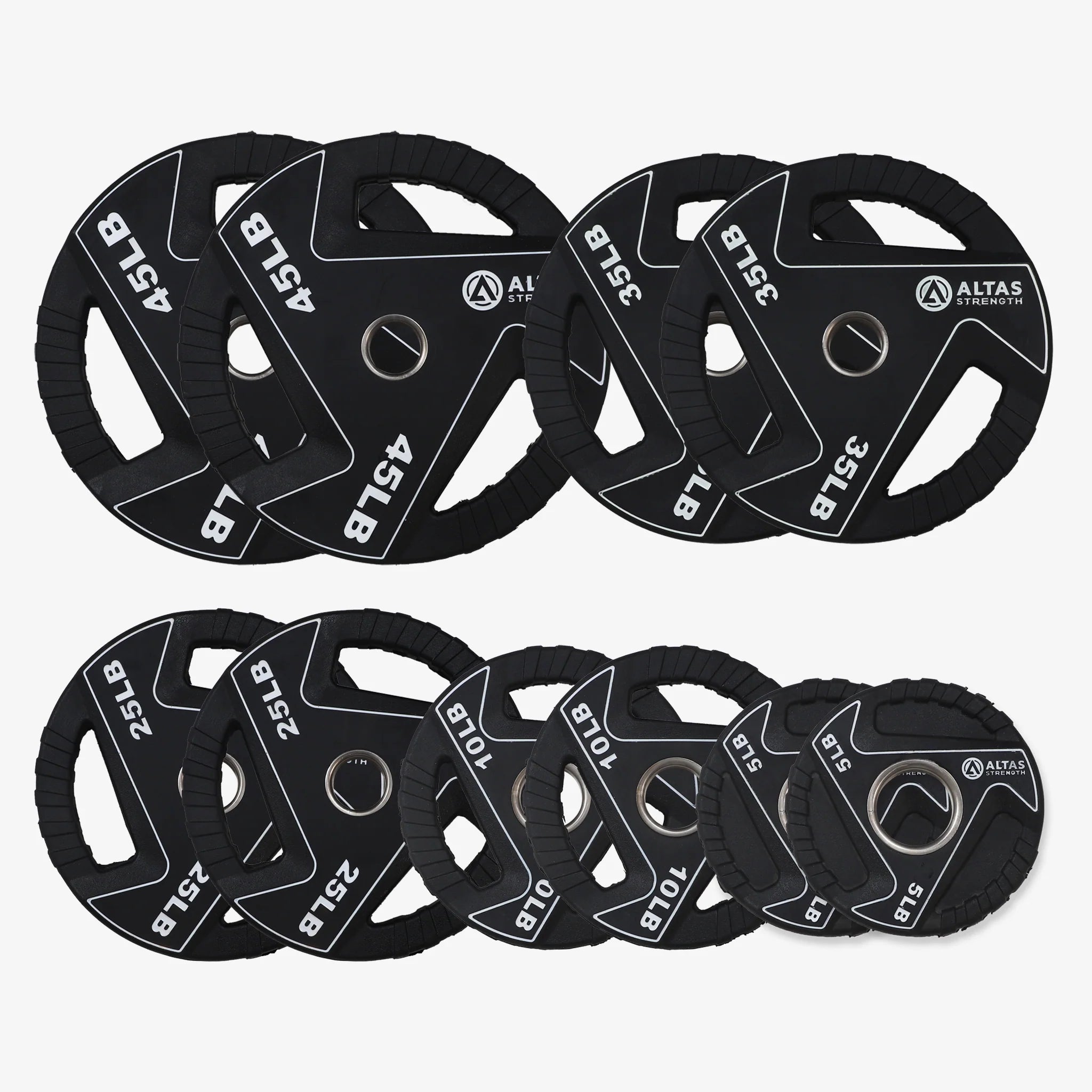 Plate olympique en caoutchouc (tri grip)