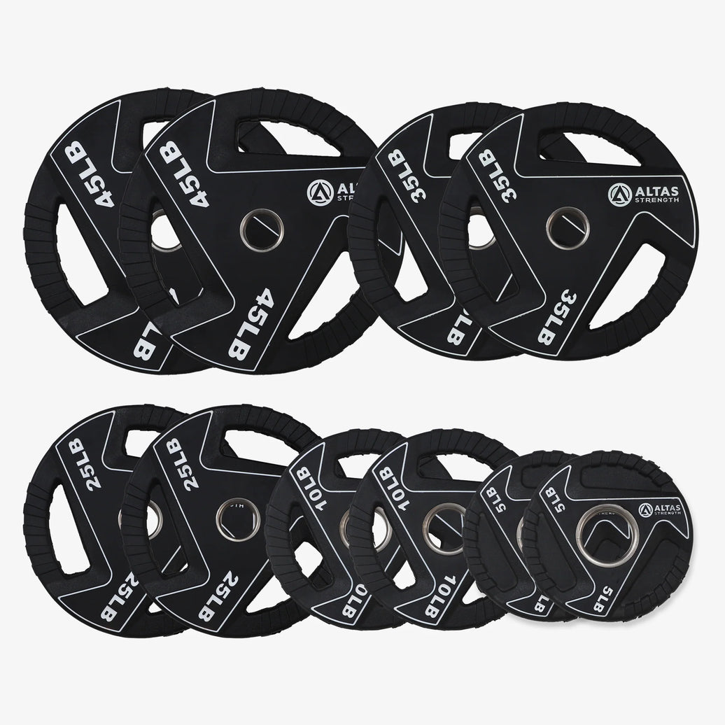 Plate olympique en caoutchouc (tri grip)