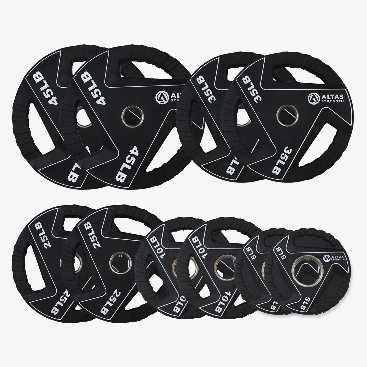 Plate olympique en caoutchouc (tri grip)
