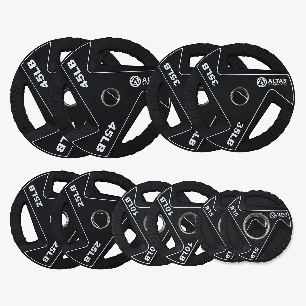 Plate olympique en caoutchouc (tri grip)