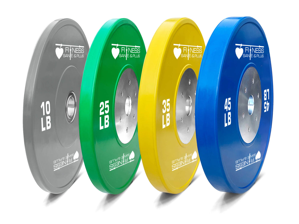 Bumper plates de compétition calibrées