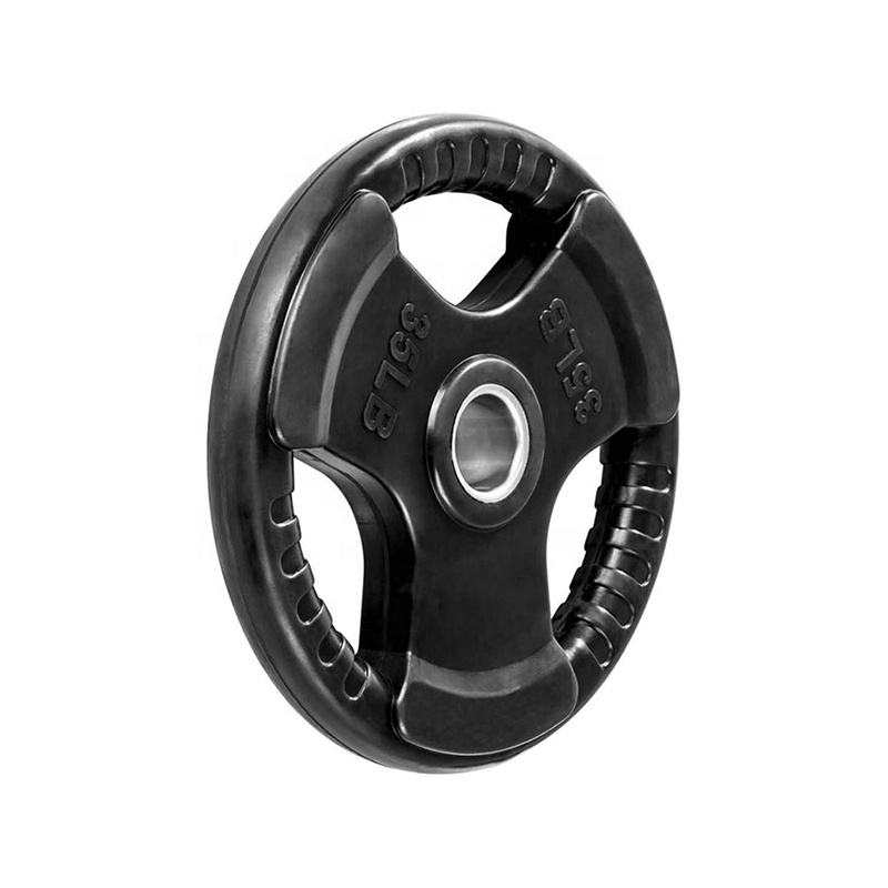 plate olympique en caoutchouc (tri grip)